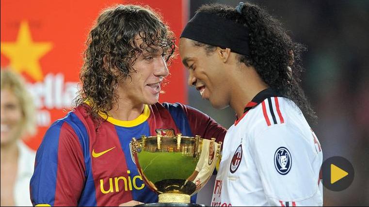 Carles Puyol và Ronaldinho